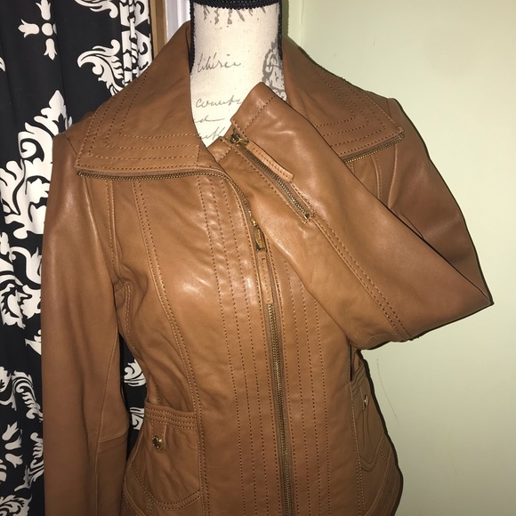 Michael Kors Leather Jacket, M - Picture 2 of 8